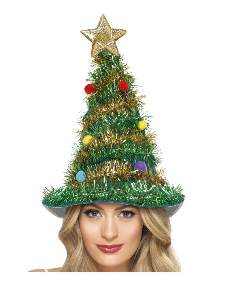 Christbaum Hut mit Lametta