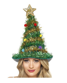 Christbaum Hut mit Lametta