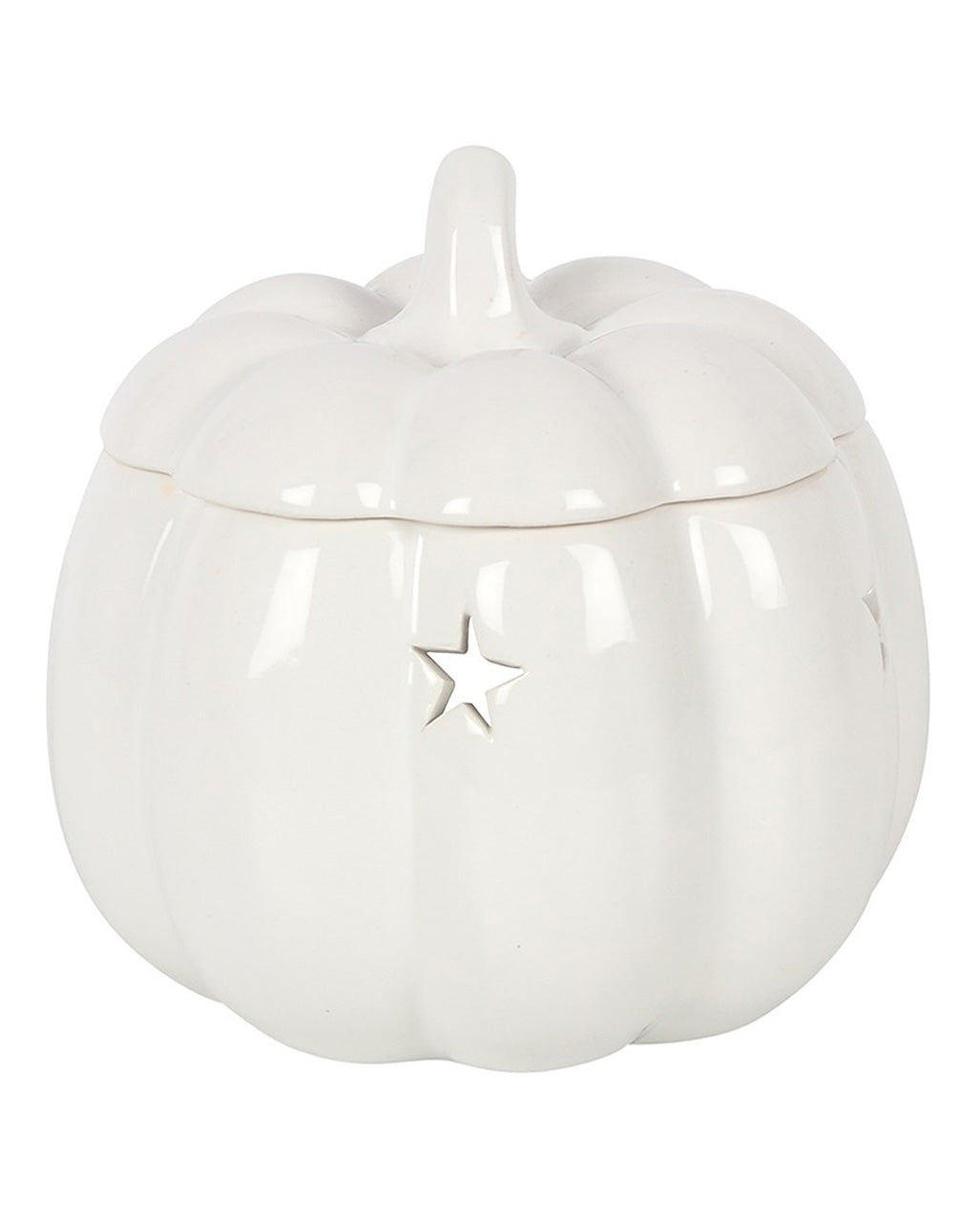 Weiße Halloween Kürbis Duftlampe