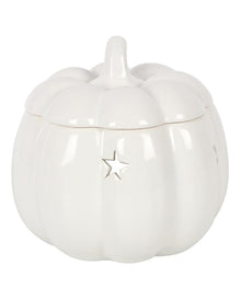 Weiße Halloween Kürbis Duftlampe