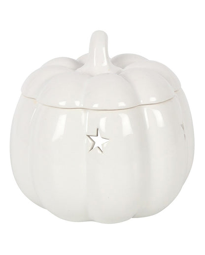 Weiße Halloween Kürbis Duftlampe