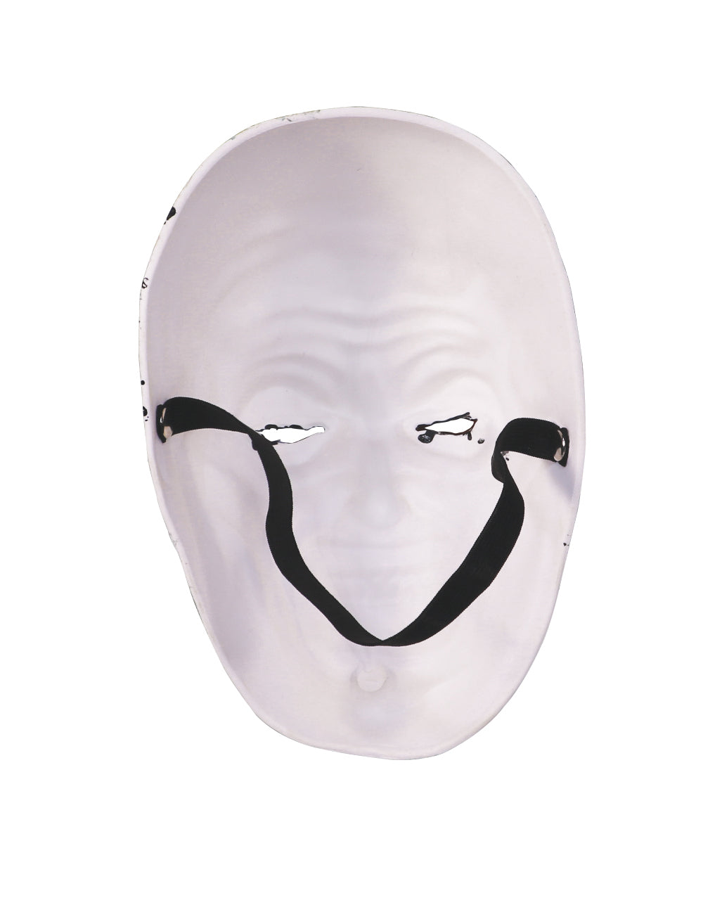 Weiße Horrorclown Halbmaske