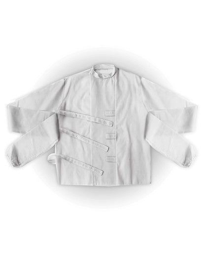 Weiße Zwangsjacke Kostümzubehör