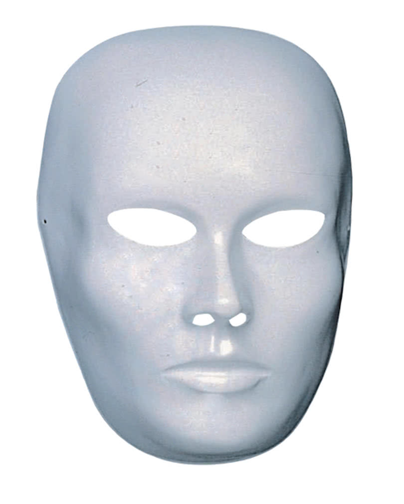 Weiße Gesichtsmaske geschlossener Mund