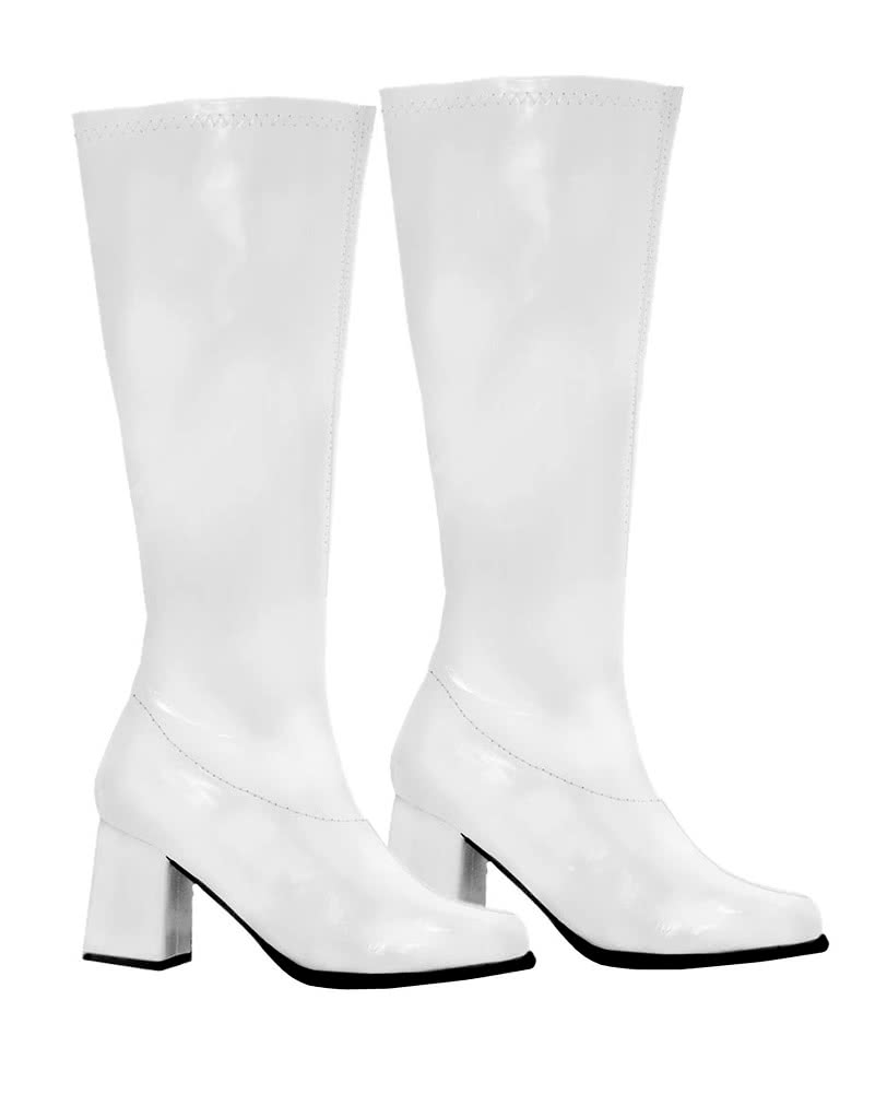 Weiße  70er Jahre Gogostiefel