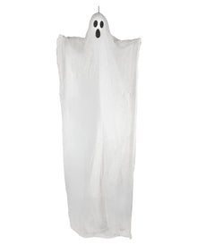 Weißer Geist Hängefigur für Halloween 215 cm