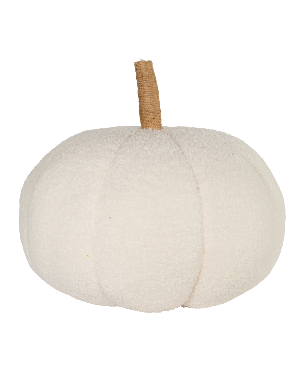 Weißer Halloween Kürbis als Zierkissen Ø 34cm