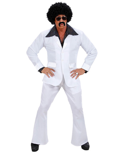 Weißer 70´s Disco Partyanzug