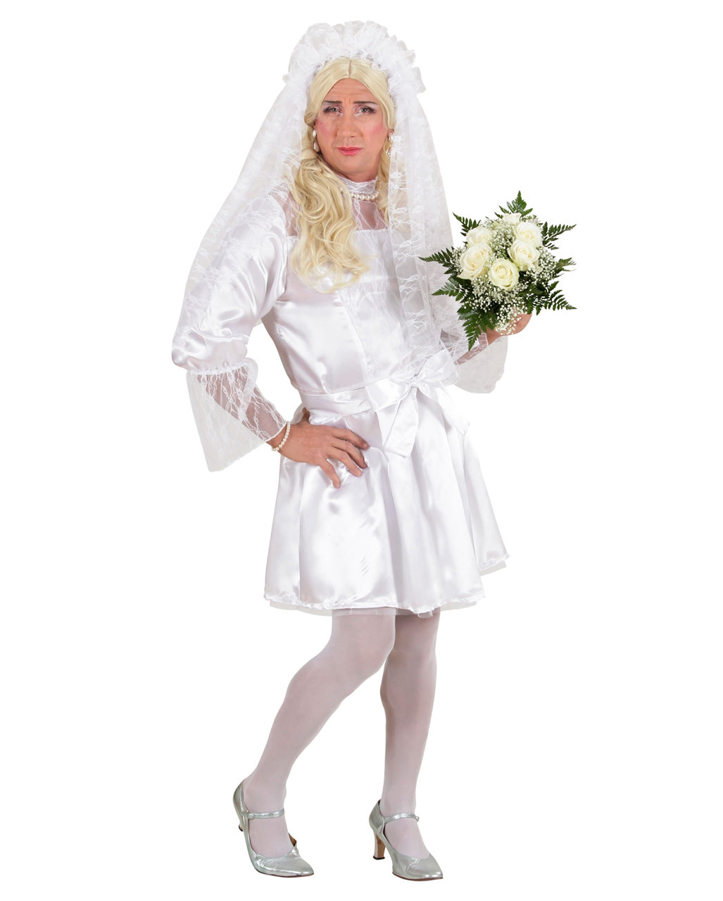 Drag Queen Braut Männerkostüm