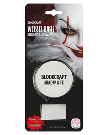 Weiße Make-up Grundierung & Schwamm