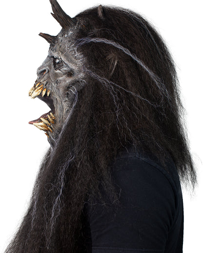 Wendigo Monster Maske mit Hörnern