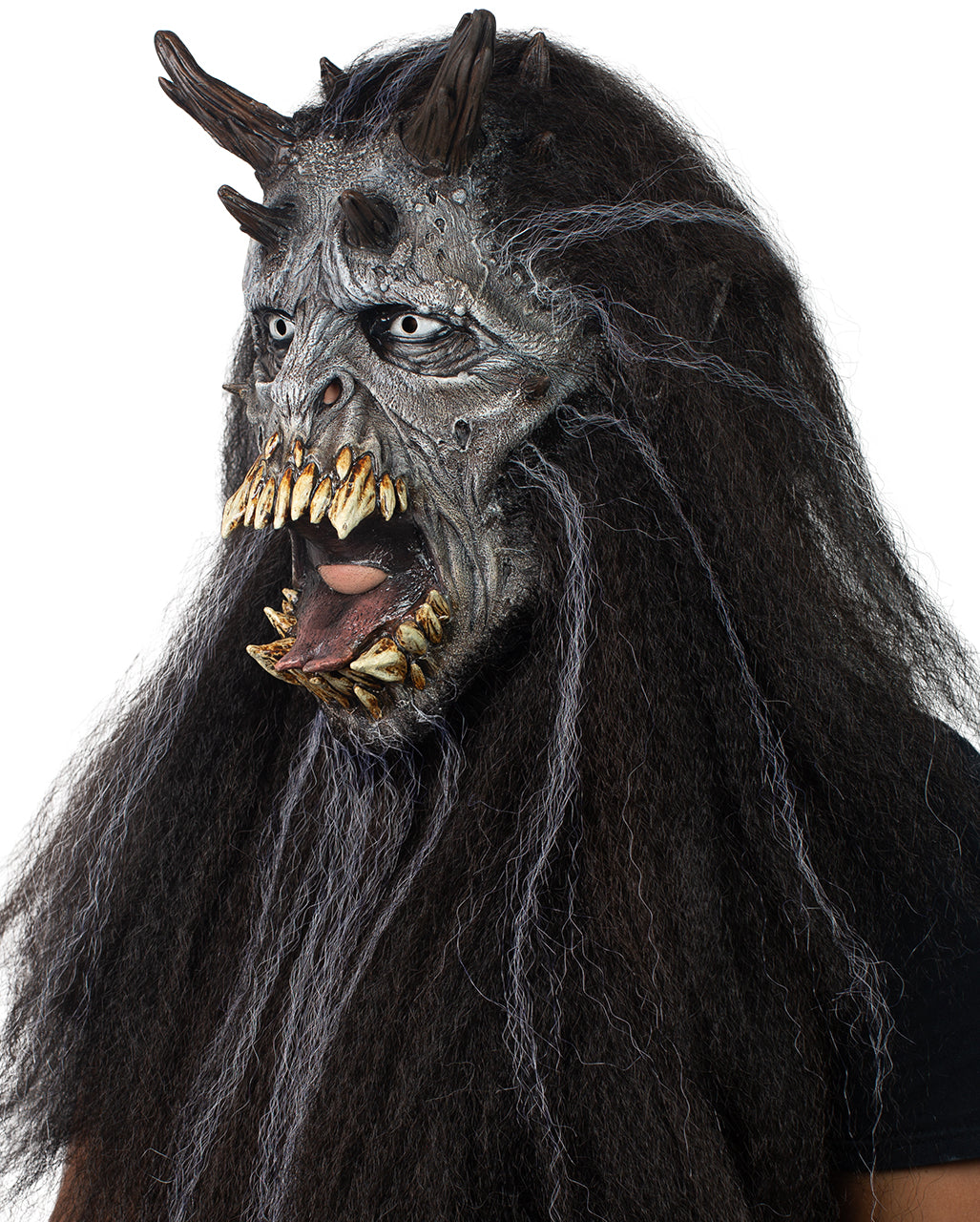 Wendigo Monster Maske mit Hörnern