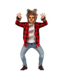 Wildes Werwolf Kinderkostüm mit Mütze