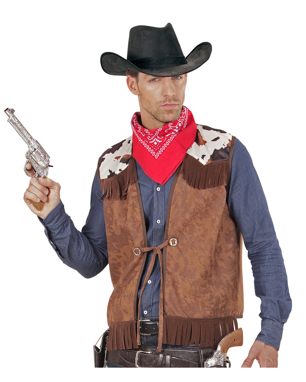 Cowboy Weste Wildleder-Look
