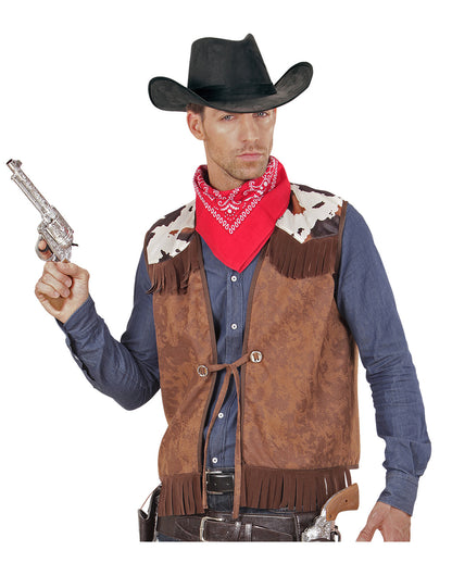 Cowboy Weste Wildleder-Look