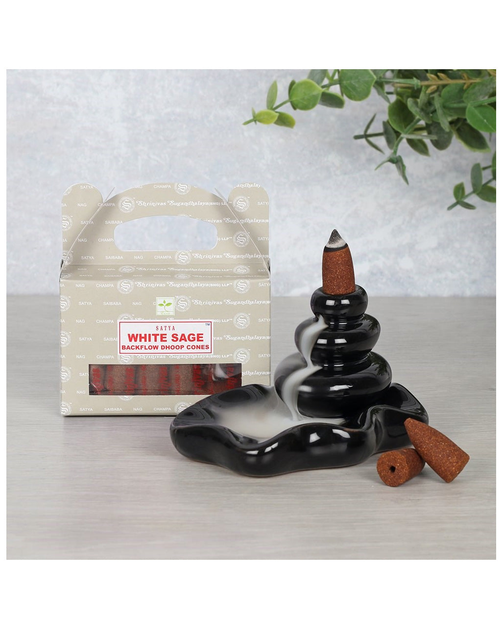 Weißer Salbei Backflow Räucherkegel 24 St.