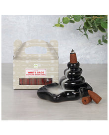 Weißer Salbei Backflow Räucherkegel 24 St.
