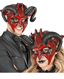 Wild Devil Maske mit Hörnern