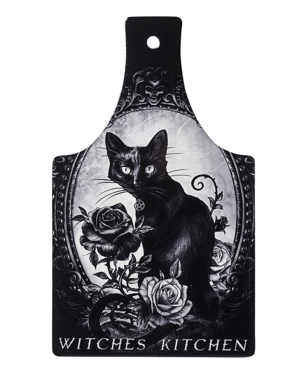 Witches Kitchen & Katze Küchenbrett & Servierplatte