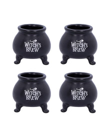 Witch's Brew Keramik Kessel Shotglas 4 Stück