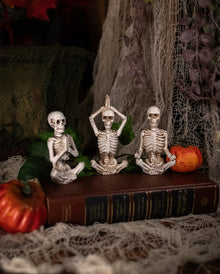 3 Yoga Skelett Figuren 8cm