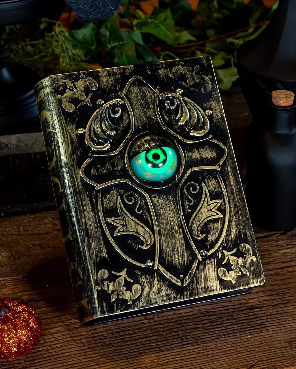 Zauberbuch mit beweglichem Auge, Licht & Sound 22cm