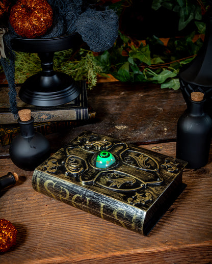Zauberbuch mit beweglichem Auge, Licht & Sound 22cm