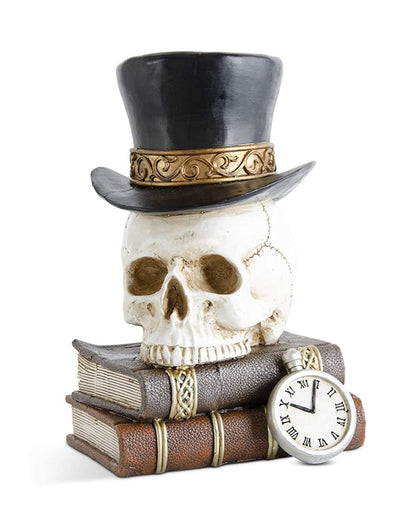 Magische Bücher mit Totenkopf Dekofigur 30cm