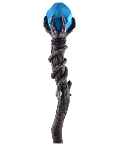 Serpenta Zauberstab mit Blauem Stein