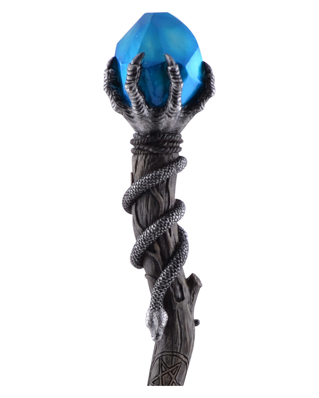 Serpenta Zauberstab mit Blauem Stein