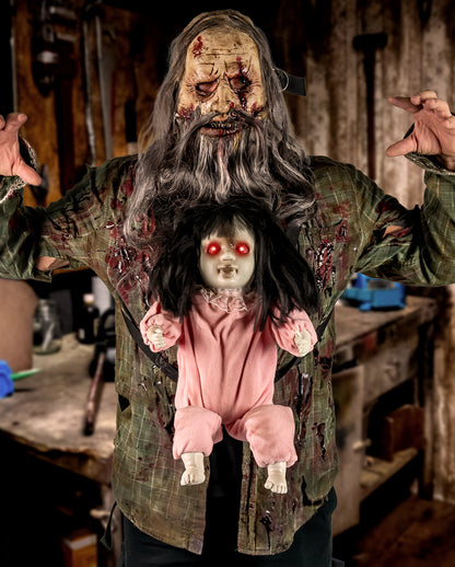 Horror Baby Puppe Animatronic zum Umhängen