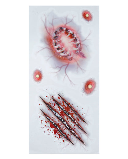 SFX Tattoo Zombie Biss & Kratzwunden