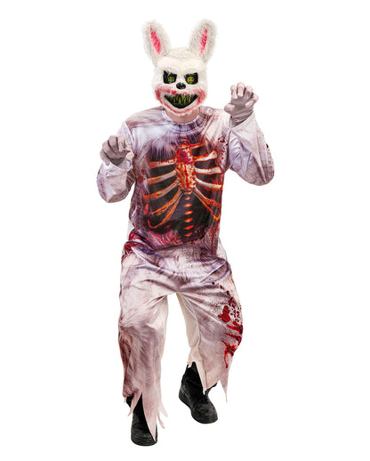 Zombie Bunny Men Costume Jumpsuit with Mask