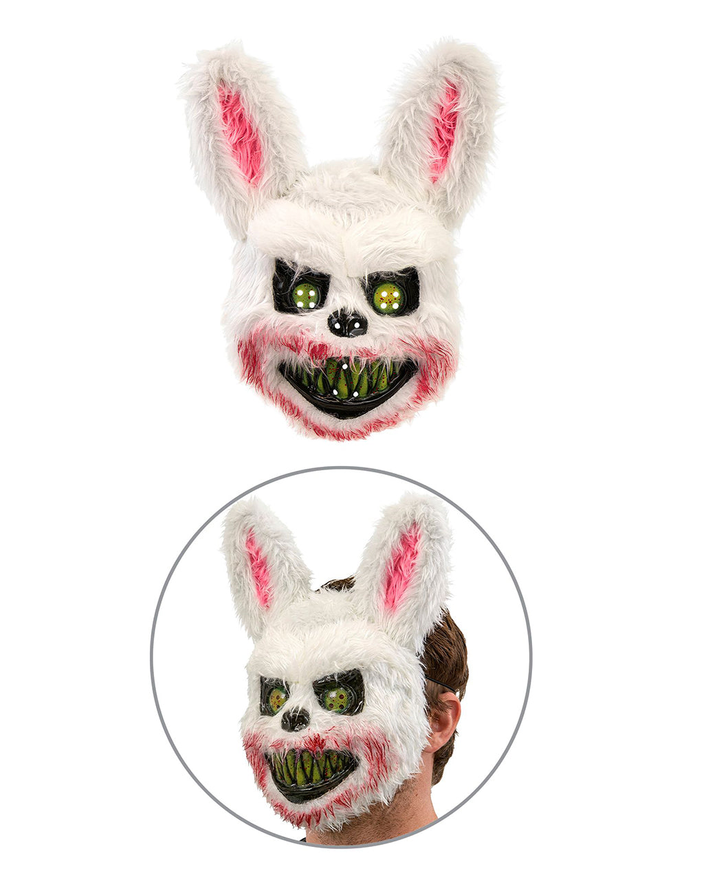 Zombie Bunny Men Costume Jumpsuit with Mask