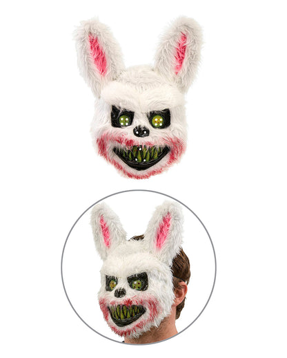 Zombie Bunny Men Costume Jumpsuit with Mask