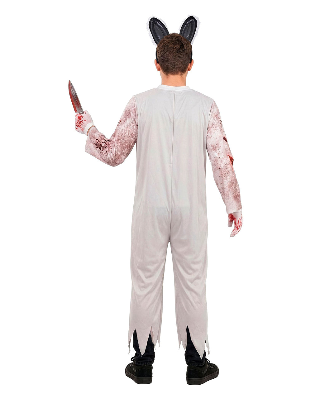 Zombie Hase Kinder Kostüm-Jumpsuit mit Maske