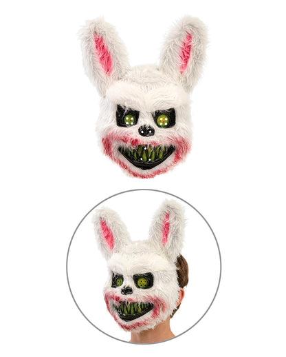Zombie Hase Kinder Kostüm-Jumpsuit mit Maske