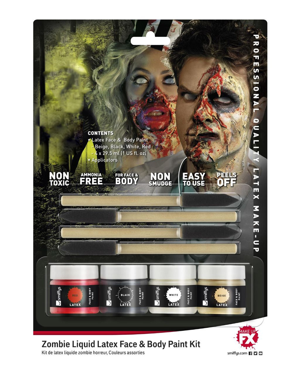 Zombie Liquid Latex / 4-er Set