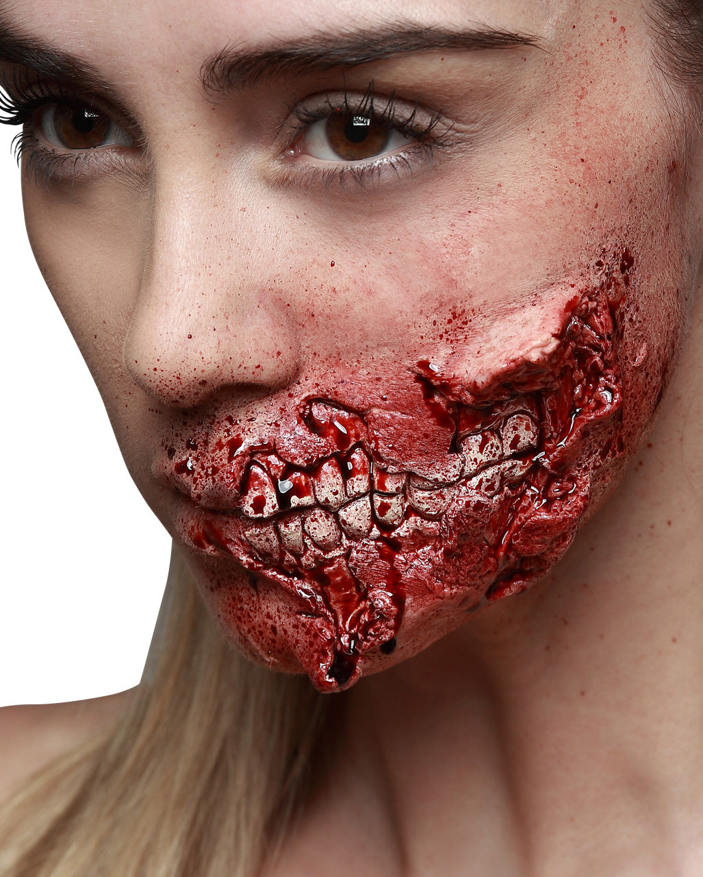 Zombie Kieferfraß Latexwunde
