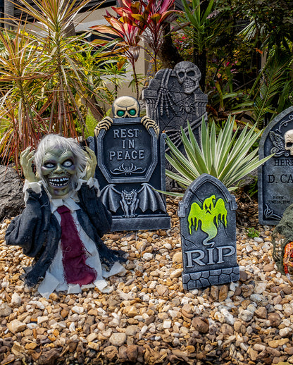 Zombie Groundbreaker mit Pop Up Schädel 56cm