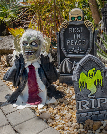 Zombie Groundbreaker mit Pop Up Schädel 56cm