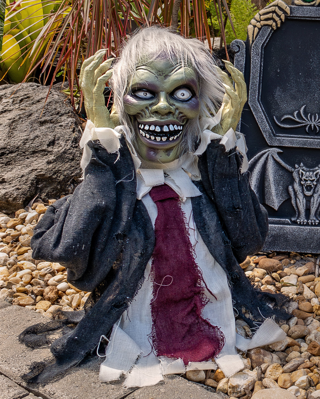 Zombie Groundbreaker mit Pop Up Schädel 56cm