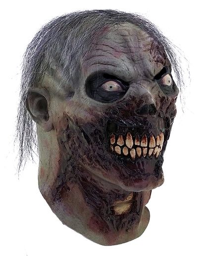 Zombie Vollmaske mit Haaren