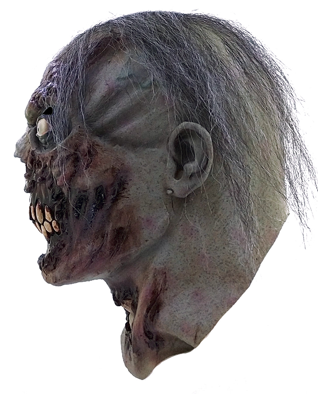 Zombie Vollmaske mit Haaren