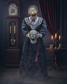 Geköpfter Zombie Opa & Zombie Oma Animatronic 152cm