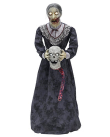 Geköpfter Zombie Opa & Zombie Oma Animatronic 152cm