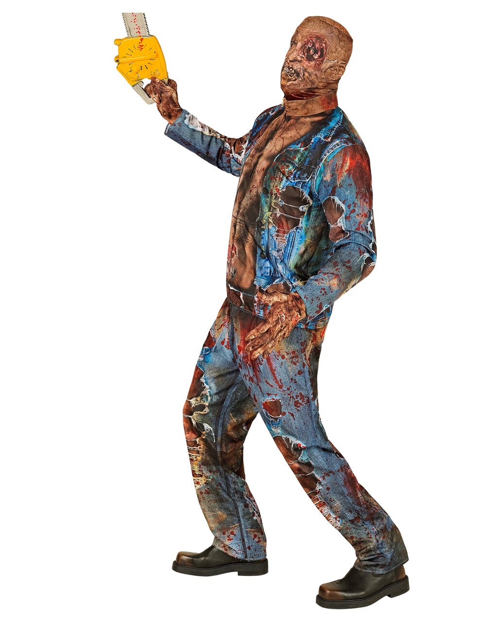 Zombie Schnellkostüm mit Maske & Handschuhe