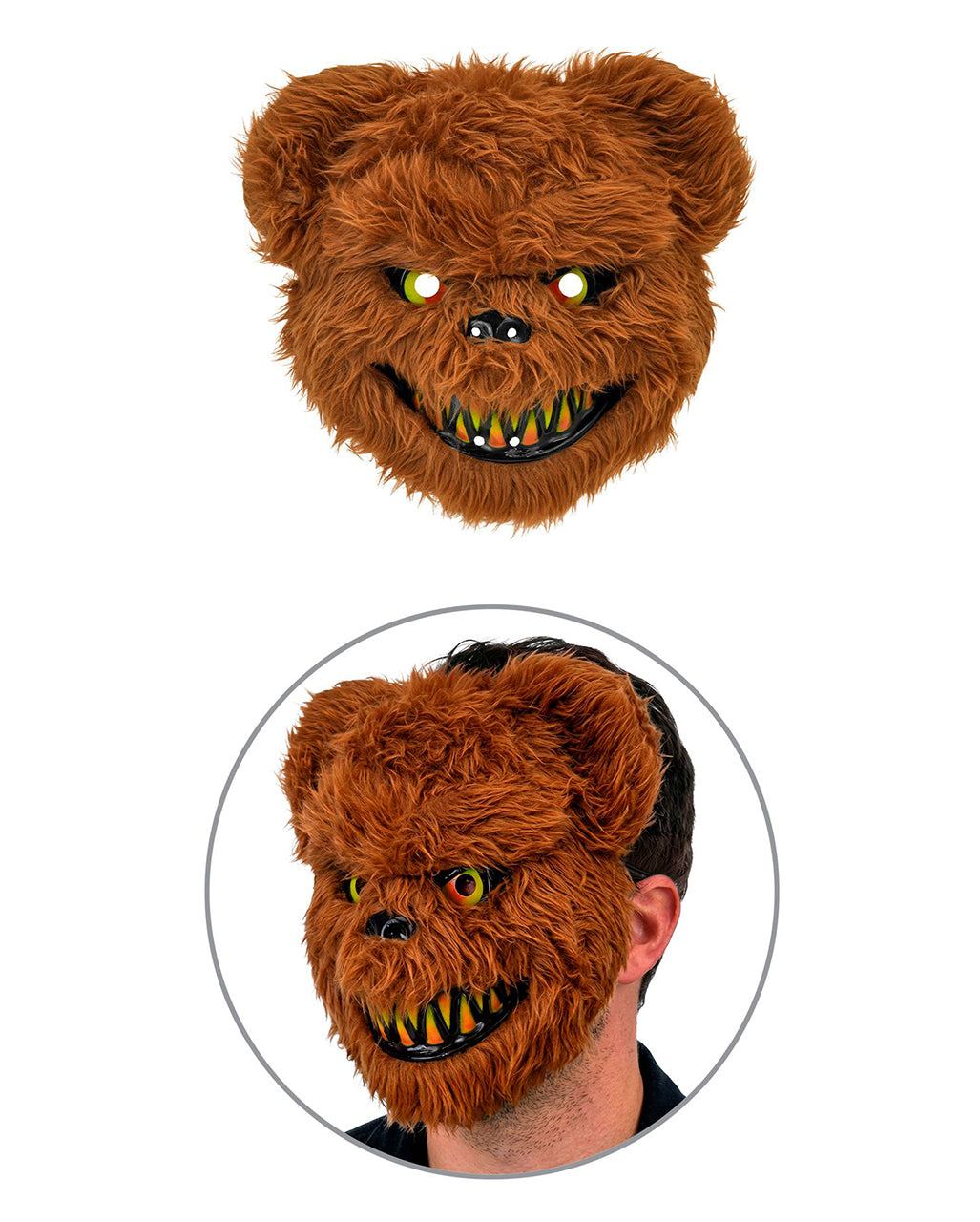 Zombie Bär Herren Kostüm-Jumpsuit mit Maske
