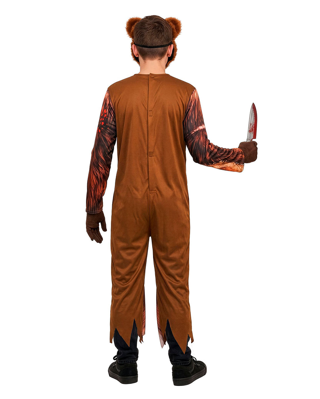 Zombie Bär Kinder Kostüm-Jumpsuit mit Maske