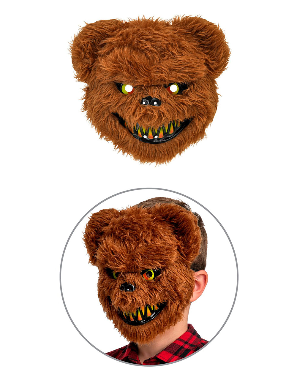 Zombie Bär Kinder Kostüm-Jumpsuit mit Maske